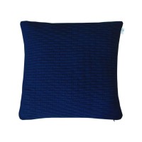 Наволочка Прованс декоративна в'язана шато темно-синій 45х45 (011691)