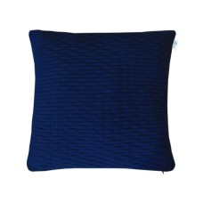 Наволочка Прованс декоративна в'язана шато темно-синій 45х45 (011691)