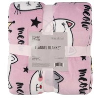 Плед Ardesto Flannel 100% поліестер, котики 160х200 см (ART0132PB)