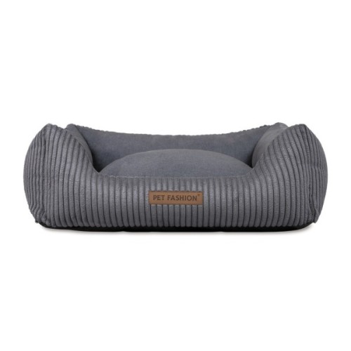 Лежак для тварин Pet Fashion DEVID 62х50х19 см темно-сірий (4823082444519)