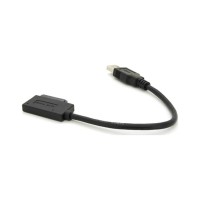 Перехідник USB 3.0 AM to Slimline SATA 13 pin 0.12m for ODD black Voltronic (YT-C3.0-SATA/0.12)
