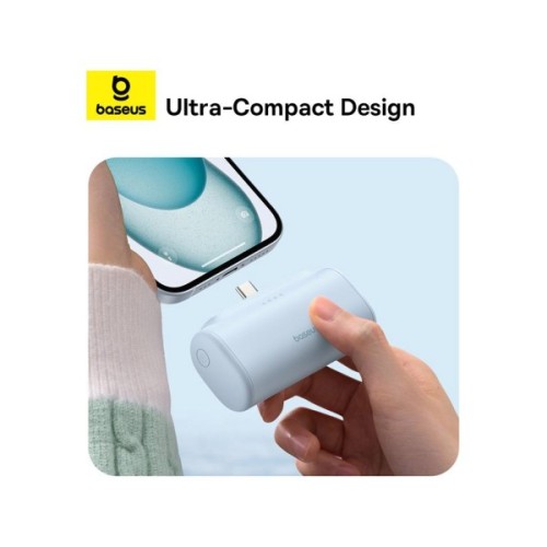 Батарея універсальна Baseus Compact 4900mAh 20W Type-C, White (PPWC05T) (P10068302212-00)