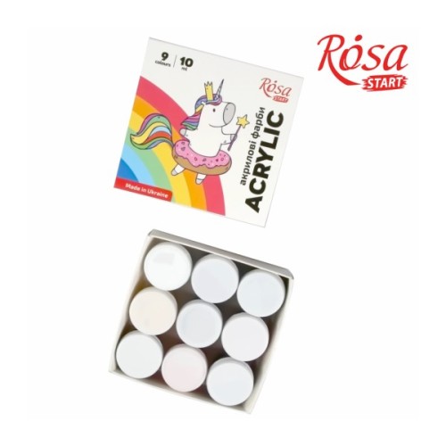 Акрилові фарби Rosa START Unicorn 9 x10 мл (4823098531012)