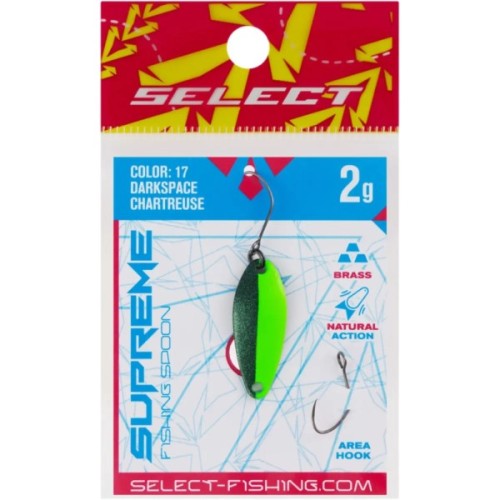 Блешня Select Supreme 2.0g 27mm 17 DarkSpace Chartreuse (1870.80.47)