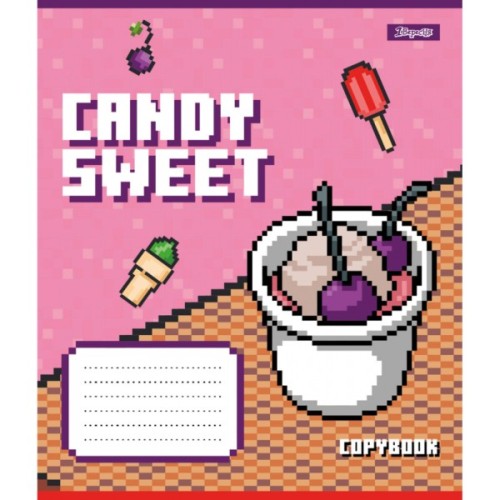 Зошит 1 вересня Candy sweet А5 12 аркушів коса лінія (767201)