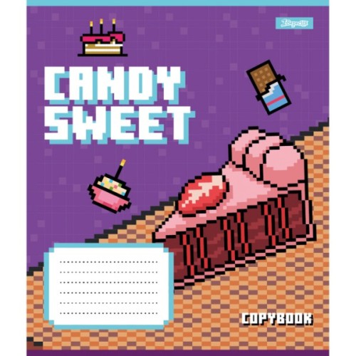 Зошит 1 вересня Candy sweet А5 12 аркушів коса лінія (767201)
