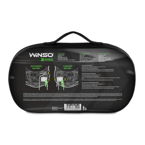 Дроти для запуску для автомобіля WINSO PRO сила стуму 800A, довжина 6м (138180)