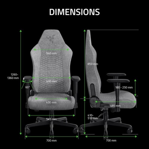 Крісло ігрове Razer Iskur V2 X Gray (RZ38-05310200-R3G1)