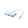 Концентратор J5create USB-C 3-in-1 1xHDMI + 1xUSB 3.2 + 1xUSB-C PD100W blue (JCA379EC-N)