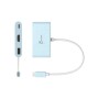 Концентратор J5create USB-C 3-in-1 1xHDMI + 1xUSB 3.2 + 1xUSB-C PD100W blue (JCA379EC-N)