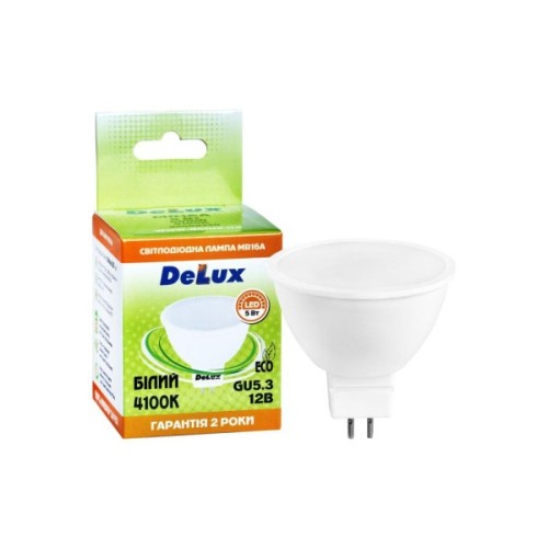 Лампочка Delux JCDRN 7Вт 4100K 230В GU5.3 (90023556)