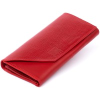 Гаманець Grande Pelle Глянсовий на магніті Червоний (11318)