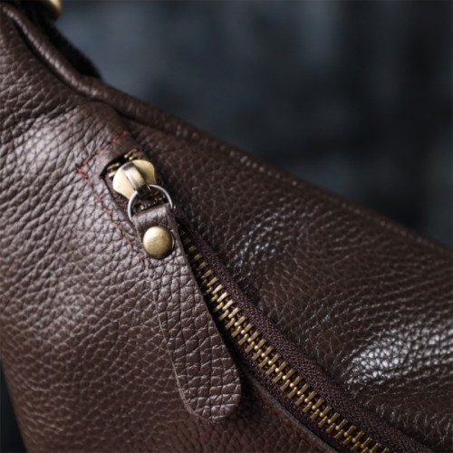 Сумка Shvigel З натуральної шкіри Коричнева (23146)