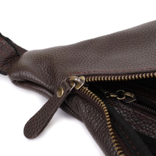 Сумка Shvigel З натуральної шкіри Коричнева (23146)