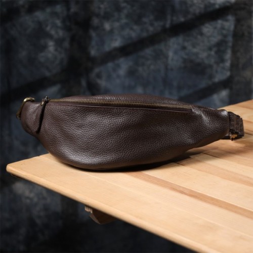 Сумка Shvigel З натуральної шкіри Коричнева (23146)