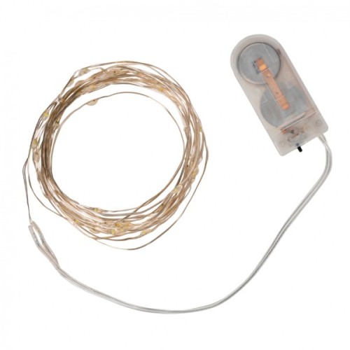 Гірлянда YES! Fun Нитка на мідному дроті 40 LED Тепло-біла 4 м Статична На батарейках (975027)