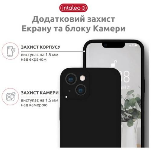 Чохол до мобільного телефона Intaleo SoftShell Apple iPhone 14 Black (1283126557682)