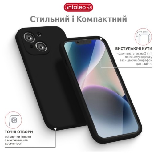 Чохол до мобільного телефона Intaleo SoftShell Apple iPhone 14 Black (1283126557682)