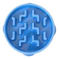 Посуд для собак Outward Hound Миска-лабіринт Fun Feeder Тетріс середня блакитна (0700603678308)