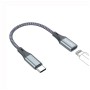 Перехідник USB-C M to Lightning F 0.17m gray ColorWay (CW-AD-CL)