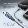 Перехідник USB-C M to Lightning F 0.17m gray ColorWay (CW-AD-CL)