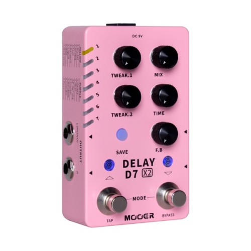 Педаль ефектів Mooer D7 X2 Delay