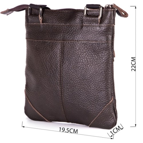 Сумка Shvigel З натуральної шкіри Коричнева (11014)