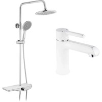 Душовий гарнітур Kroner Armada-W065 + змішувач Essen-W010 (CVS30223)