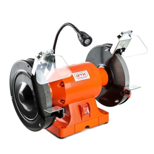 Точильний верстат GTM 200мм 400Вт 230В з підсвіткою MD3220AL-1 200*20*16 (MD3220AL-1)