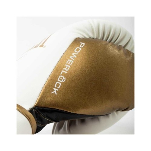 Боксерські рукавички Everlast PowerLock Boxing Training Gloves P00003049 білий, золотий 12 унцій (009283620110)