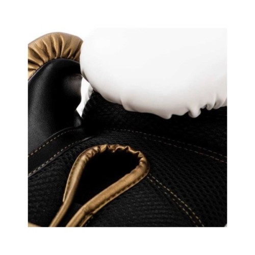 Боксерські рукавички Everlast PowerLock Boxing Training Gloves P00003049 білий, золотий 12 унцій (009283620110)