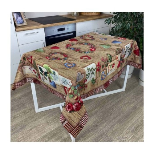 Скатертина Прованс гобеленова Wooden 134х240 см (4823093435995)