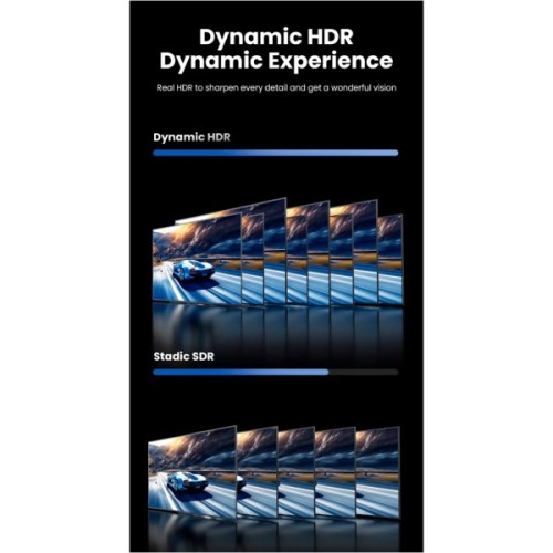 Кабель мультимедійний DisplayPort M to DisplayPort M 1.0m 16K DP118 black Ugreen (15383)