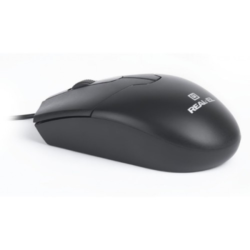 Мишка REAL-EL RM-208 USB Black (EL123200030)