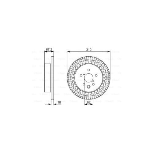 Гальмівний диск Bosch 0 986 479 615