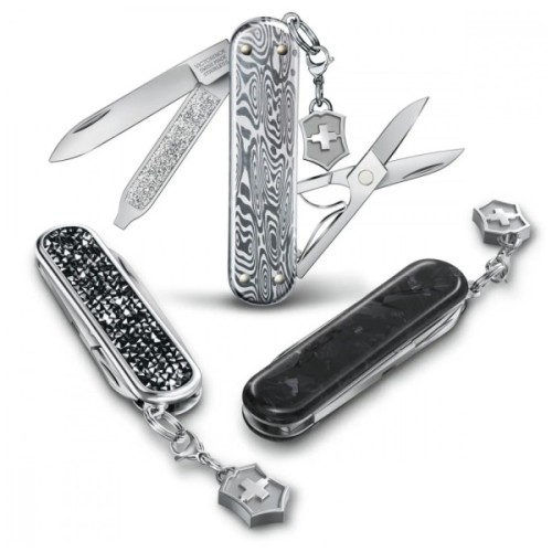 Ніж Victorinox Classic SD Brilliant Damast + брелок-лого (0.6221.34)