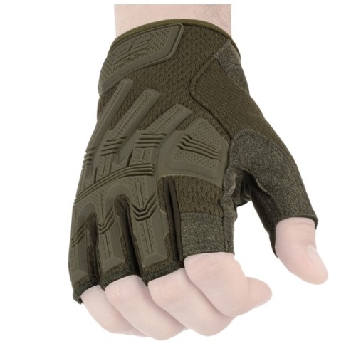 Тактичні рукавички 2E безпалі M зелені (2E-TACTGLOSUM-M-OG)