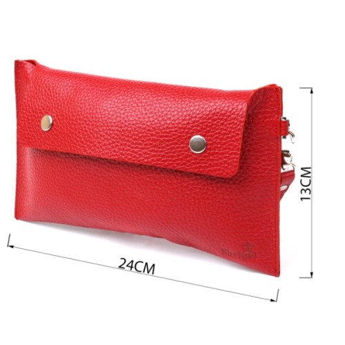 Косметичка Shvigel Шкіряна тревел Червона (16417)