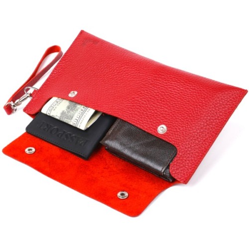 Косметичка Shvigel Шкіряна тревел Червона (16417)