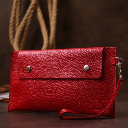 Косметичка Shvigel Шкіряна тревел Червона (16417)