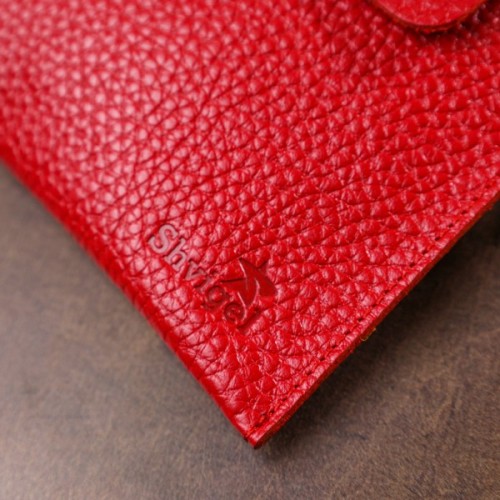 Косметичка Shvigel Шкіряна тревел Червона (16417)