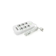 Мережевий фільтр живлення Voltronic F06U, 6 роз EU, 4USB White (F06U-White)