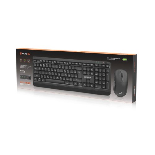 Комплект REAL-EL KIT-555W Wireless Black (EL123100056)