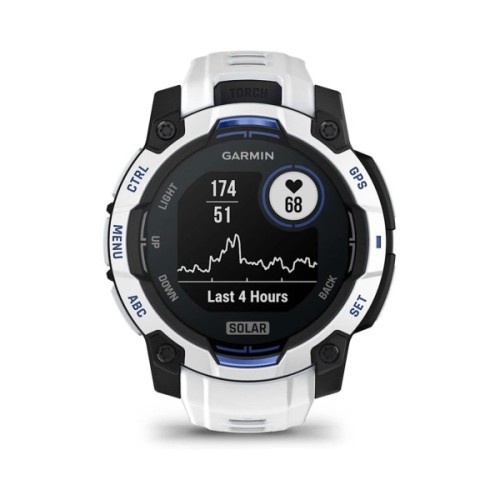 Смарт-годинник Garmin Instinct 3, 45mm, Solar, Whitestone with Whitestone Band, GPS смарт-годинник (010-02934-03)