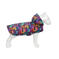 Дощовик для тварин WAUDOG Clothes Накидка з капюшоном Зубасті монстри L (358-4048)