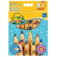 Олівці кольорові Crayola Mini Kids Мої перші олівці, 8 шт (3678)