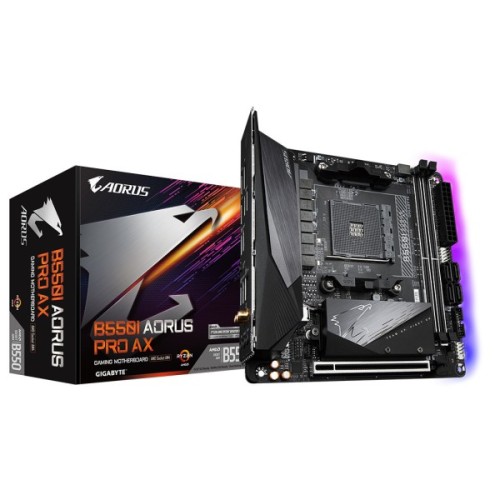 Материнська плата GIGABYTE B550I AORUS PRO AX