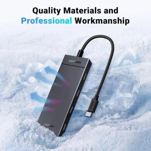Концентратор Ugreen USB-C to 4xUSB-C 3.2 Gen2 10Gbps CM806 black (35584)