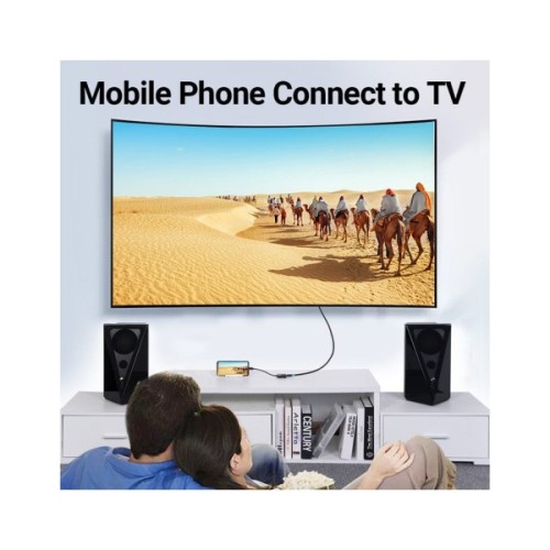 Перехідник USB-C to HDMI 0.15m black Vention (TDCBB)