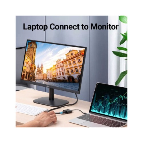 Перехідник USB-C to HDMI 0.15m black Vention (TDCBB)